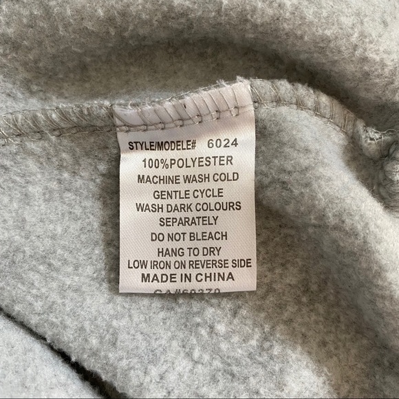 Ugly Sweater Christmas Happy Holidays Gray Fleece Ho Ho Ho Logo Adult Sweater - Picture 6 of 9